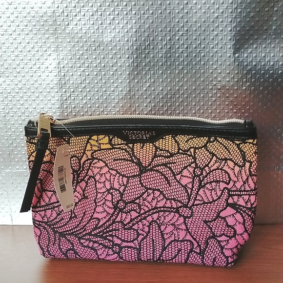 BNWT Victoria's Secret Ombre Floral Patterned Makeup Bag - Picture 1 of 9
